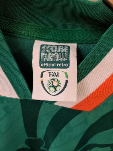 Authentic Score Draw x Ireland FAI 1994 jersey shirt large mens