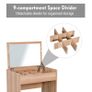 Dressing Table Set with Mirror & Stool-Wood Grain Colour (FREE POSTAGE) Image 6