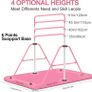 Gymnastics Bars, Junior Training Kip Bar Gymnastics Equipment for Home,Adjustable Height Folding Horizontal Bar with Gymnastic Rings for Kid Image 4
