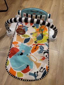 Fisher-Price Glow and Grow Kick & Play Piano Gym Blue