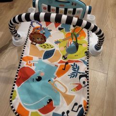 Fisher-Price Glow and Grow Kick & Play Piano Gym Blue