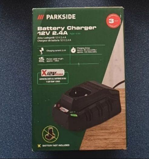 Parkside Performance Next Gen 2.5AH X12V Battery And 6.0A X12V Fast Charger. Also For Sale 2AH 5AH X12V Batteries 2.4A,  X12V Chargers X12V Cordless Led Work Light