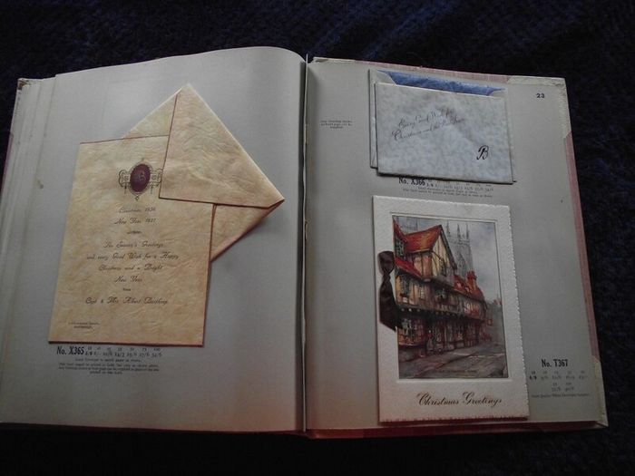 1936 Greeting card and Calendar sample book - The Royal Art Private Christmas Greeting Cards