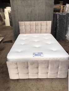 Sandy divan beds with mattresses