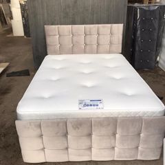 Sandy divan beds with mattresses