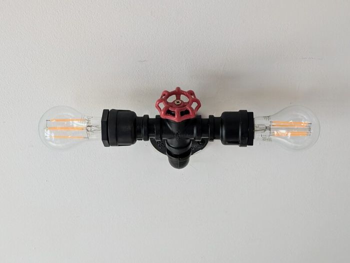Small industrial ceiling light