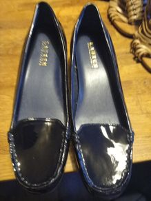 Ralph Lauren patent navy shoes