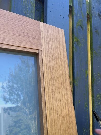Solid Oak NM6G Frosted Glass Door