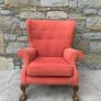 A pair of Chippendale Revival Country House wingback armchairs on Ball & Claw feet. Image 6