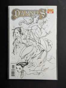 Damsels #1 Sketch Variant (Dynamite - 2012)