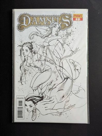 Damsels #1 Sketch Variant (Dynamite - 2012)