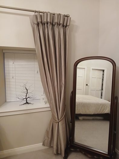 Curtains - 1 Pair and 1 Single curtain