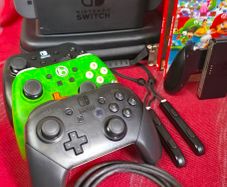 Nintendo Switch (adult own) Multiplayer Bundle - 4 Controllers + Mario Wonder & It Takes Two