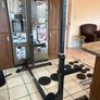 Squat Rack, Adjustable Bench, Metal Weights, Solid Barbell And Dumbbells, Mats!! Image 6