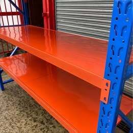1 BAY Heavy Duty 250 Kilo Metal Racking 4 Metal Shelves 2m x 2m x60cm