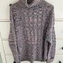 jumper long polo neck jumper cotton mix flex pink & blue multi small Bnwot baloot brand Image 7