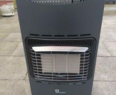 Almost new. Gas heater with cylinder. No bottle included.