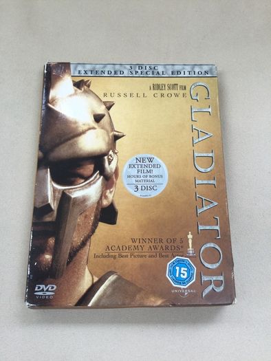 Gladiator Extended Special Edition 3 disc set rare bonus drama war action ridley scott