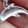 Heavy Sterling Silver Dolphin pendant set Image 5