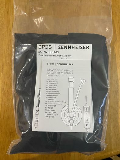 Sennheiser SC 75 USB Headset Noise Cancelling