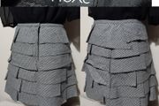 Next Linen Check Skirt