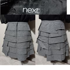 Next Linen Check Skirt