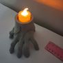 Wednesday Addams "Thing" Hand Tealight Candle Holder - Halloween Decor Image 3