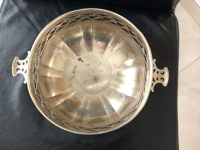 silver plated fruit bowl