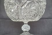 Large Crystal Pedestal  Bowl