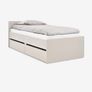 Jysk billund single bed frame with 2 drawers OAK Image 2