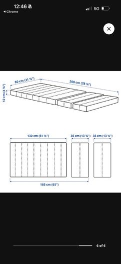 Sundvik ikea kids bed and mattress