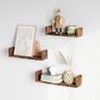 New Set of 3 U-Shaped Rustic Shelves - FREE P&P Image 3