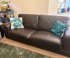 3 seater leather sofa