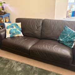 3 seater leather sofa