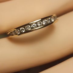 18ct Yellow Gold Vintage Diamond Eternity Ring