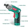 HYCHIKA Cordless Screwdriver 2000mAh 3.6V with 36 Accessories, LED Light Image 3
