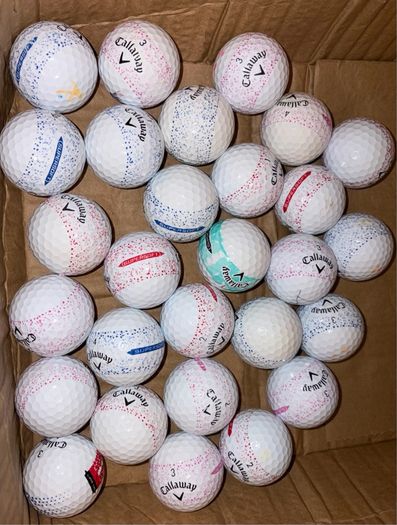 Callaway Supersoft Splatter Golf Balls Grade B