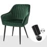 Set Of Two  Velvet Dining Chairs High Quality Image 5