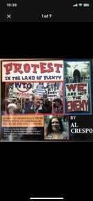 Protest In The Land Of Plenty Book - Al Crespo Signed First Edition 2002