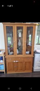 solid wood display unit