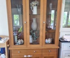 solid wood display unit
