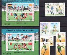 Ireland stamps celebrating our success in appearance in Euro 88, World Cup 1990, World Cup 1994 and World Cup 2002