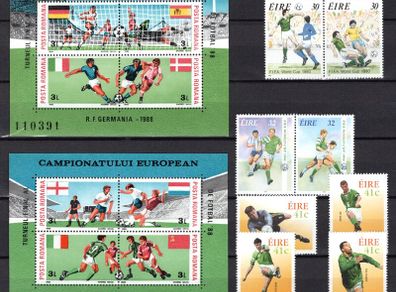 Ireland stamps celebrating our success in appearance in Euro 88, World Cup 1990, World Cup 1994 and World Cup 2002