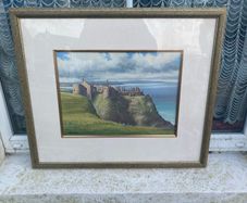 oil painting dunluce castle free postage