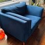 Modern navy armchair Image 4