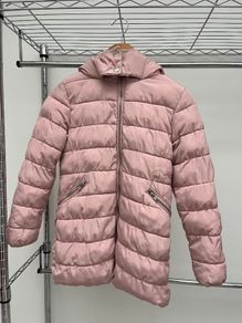 Next girls sherpa lined hooded padded coat, Age 9 (Free girls clothes/items for first buyer to offer asking price on this)