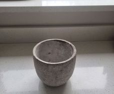 Matt Grey Speckle Concrete Plant Pot