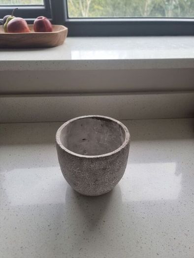 Matt Grey Speckle Concrete Plant Pot
