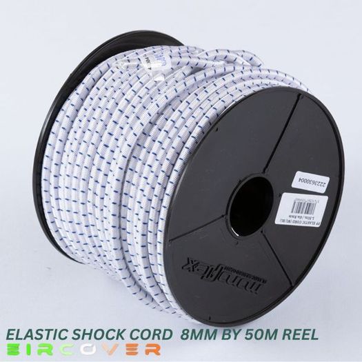 Elastic bungee shock cord 8mm / 20m - Black
