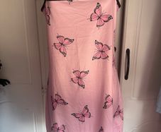 Pink night dress  butterflies pattern size L UK12/14 EU40/42 Postage included